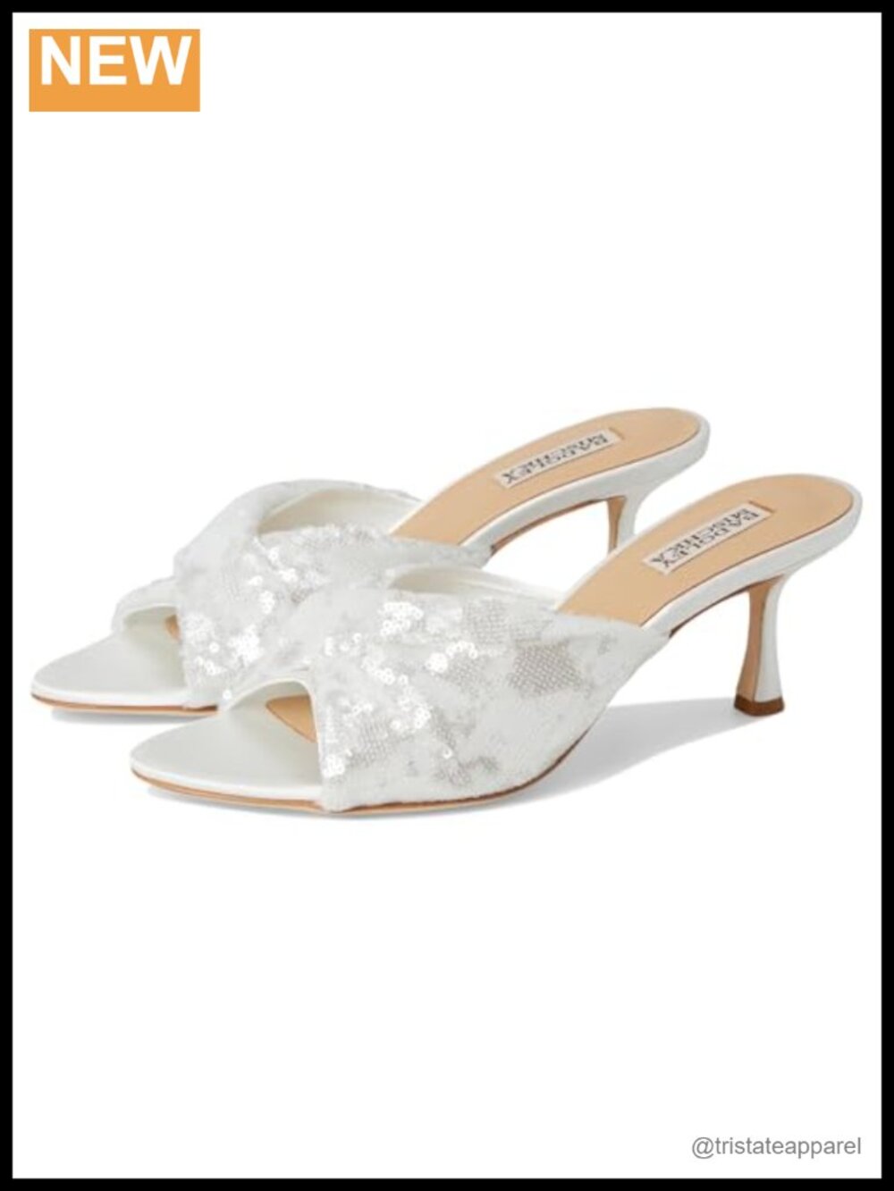 Sequin Silk Heeled Mules with Peep Toe